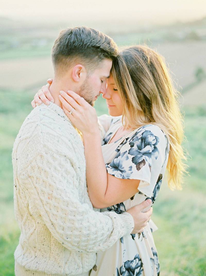 Romantic Sunrise honeymoon portraits in Ireland