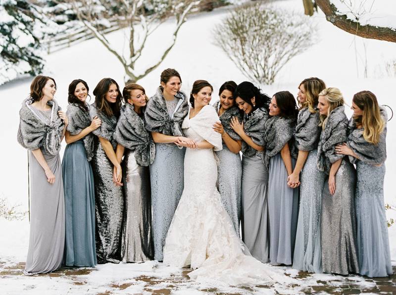 Winter wonderland wedding in Rochester, New York