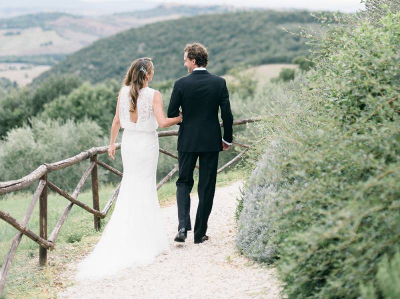 Intimate destination wedding in Tuscany