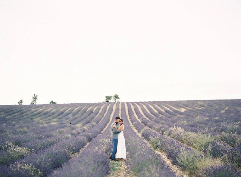 Elopement amidst the lavender fields of Provence