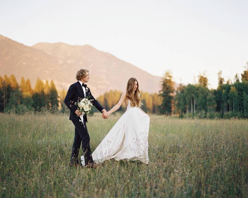 Stunning mountain wedding in Glacier National Park