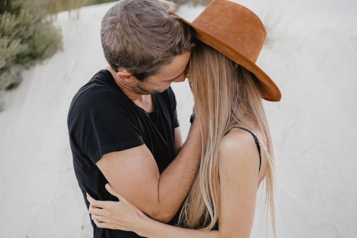 Fun beach engagement in Capetown