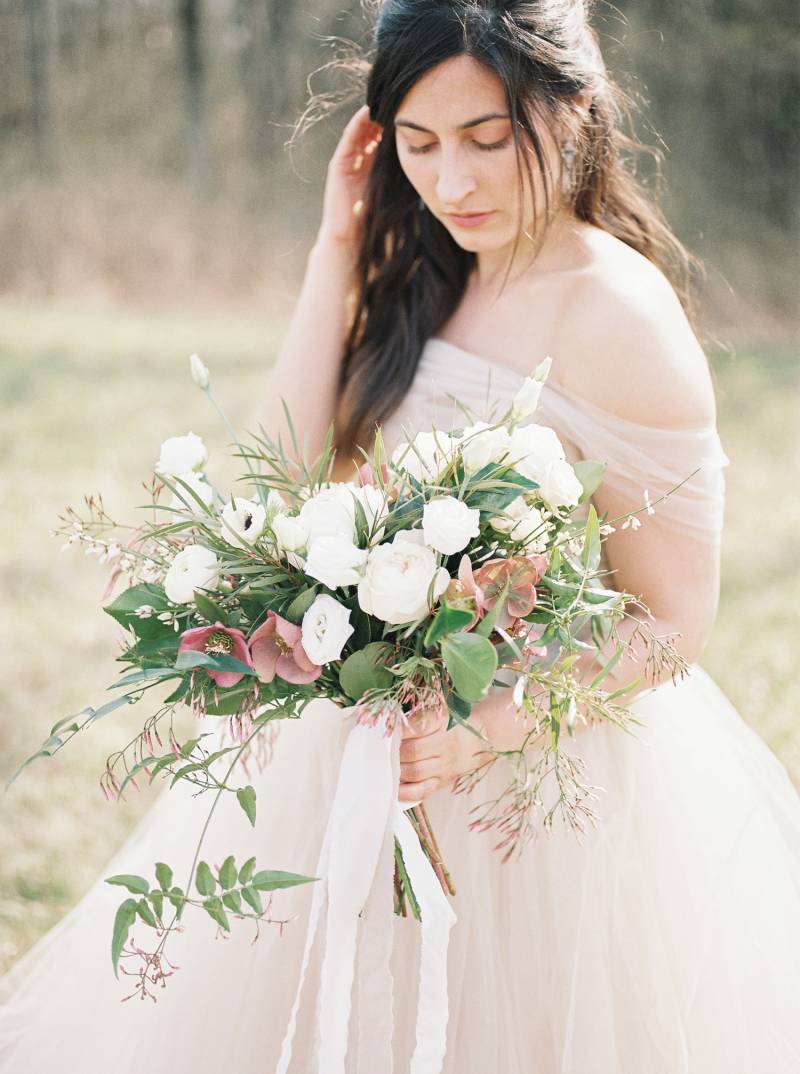 Ethereal Spring Bridal shoot in the Ohio Countryside