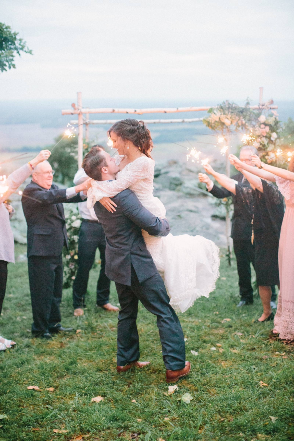 Intimate Arkansas Elopement with stunning views