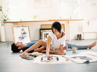 A Charcoal Artist At Home