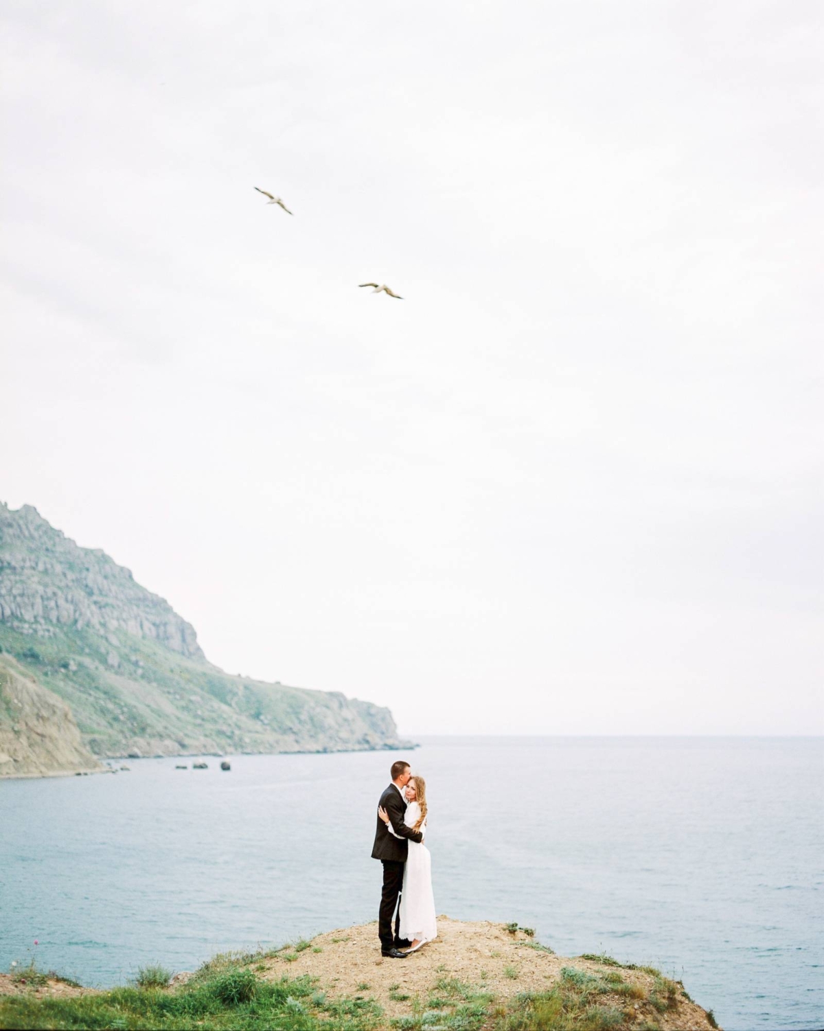 Crimea engagement with stunning cliff landscapes