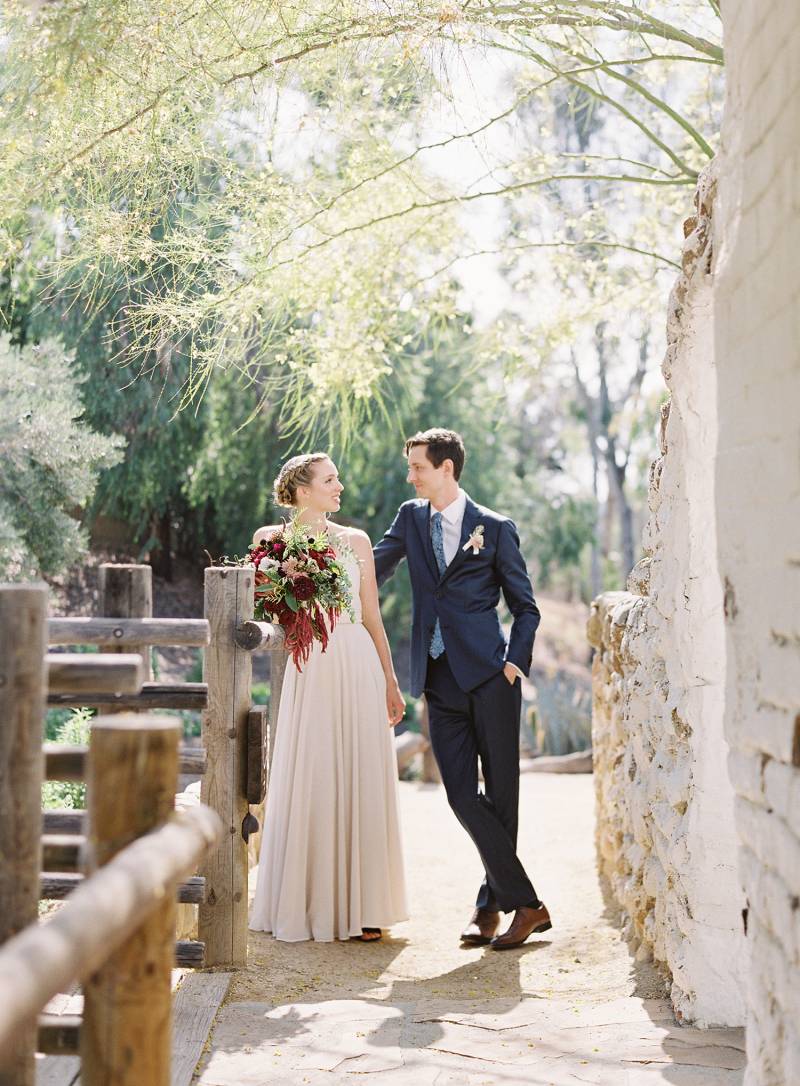 Simple environmentally conscious Southern California wedding