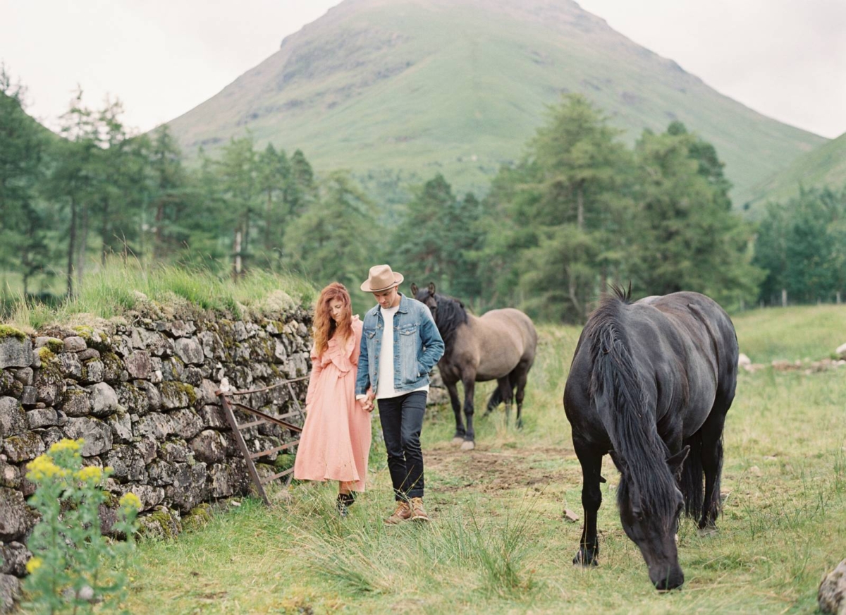 Casual pre-wedding shoot in the Scottish Highlands