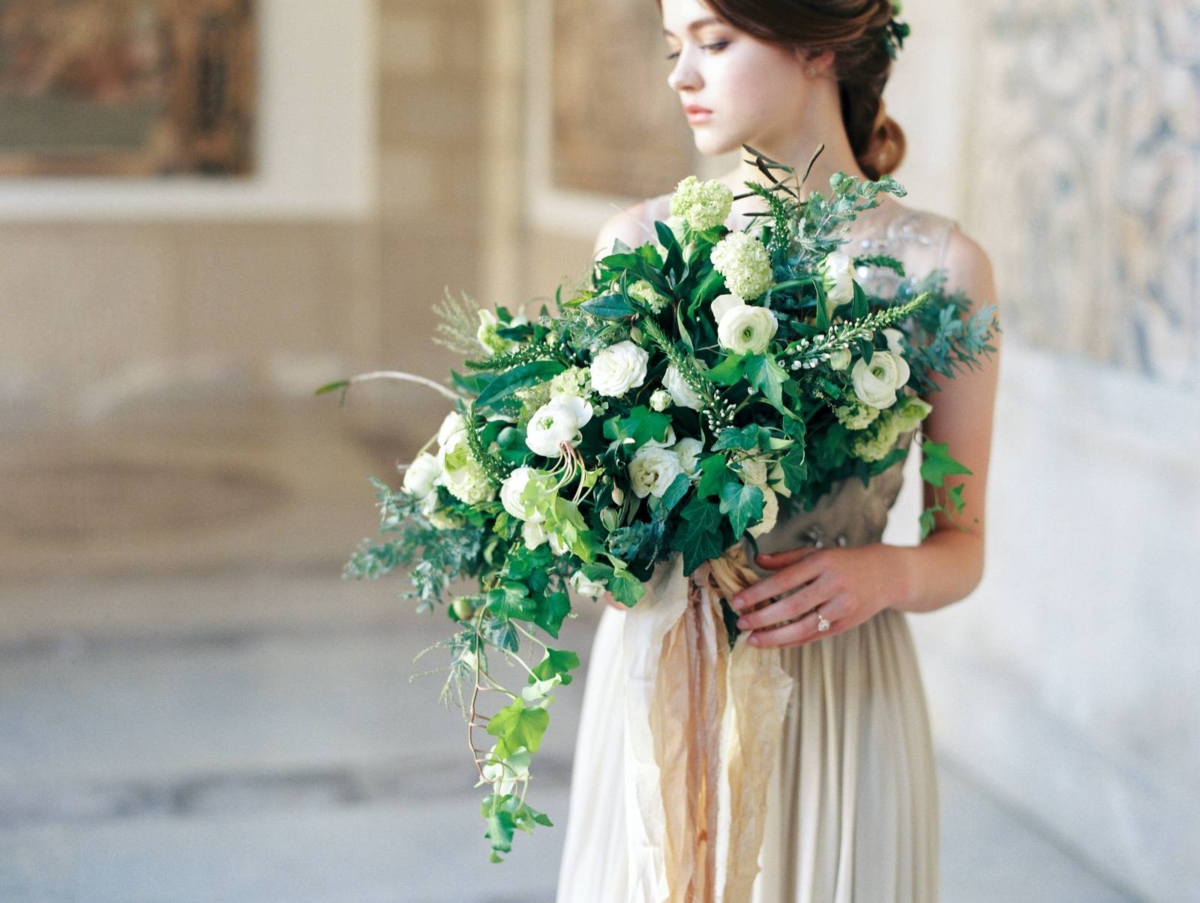 Romantic bridal shoot inspired by European art history