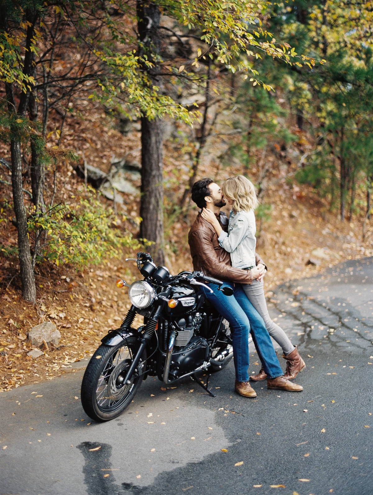 Arkansas Adventure Engagement Session in the forest