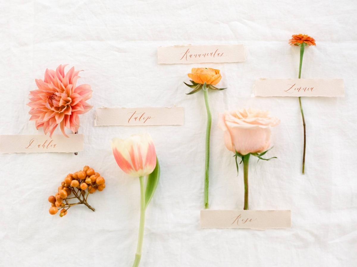 Fresh colour palette inspiration for spring weddings