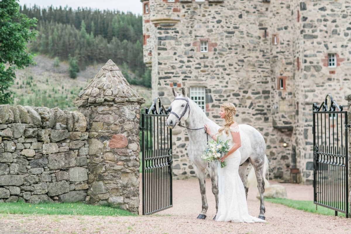 Intimate destination wedding at a Fairytale like Scottish castle