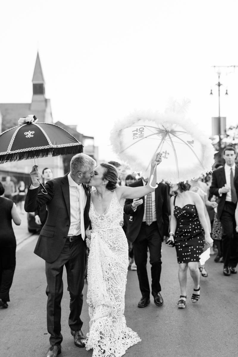 New Orleans Monastery wedding with a lush tropical vibe