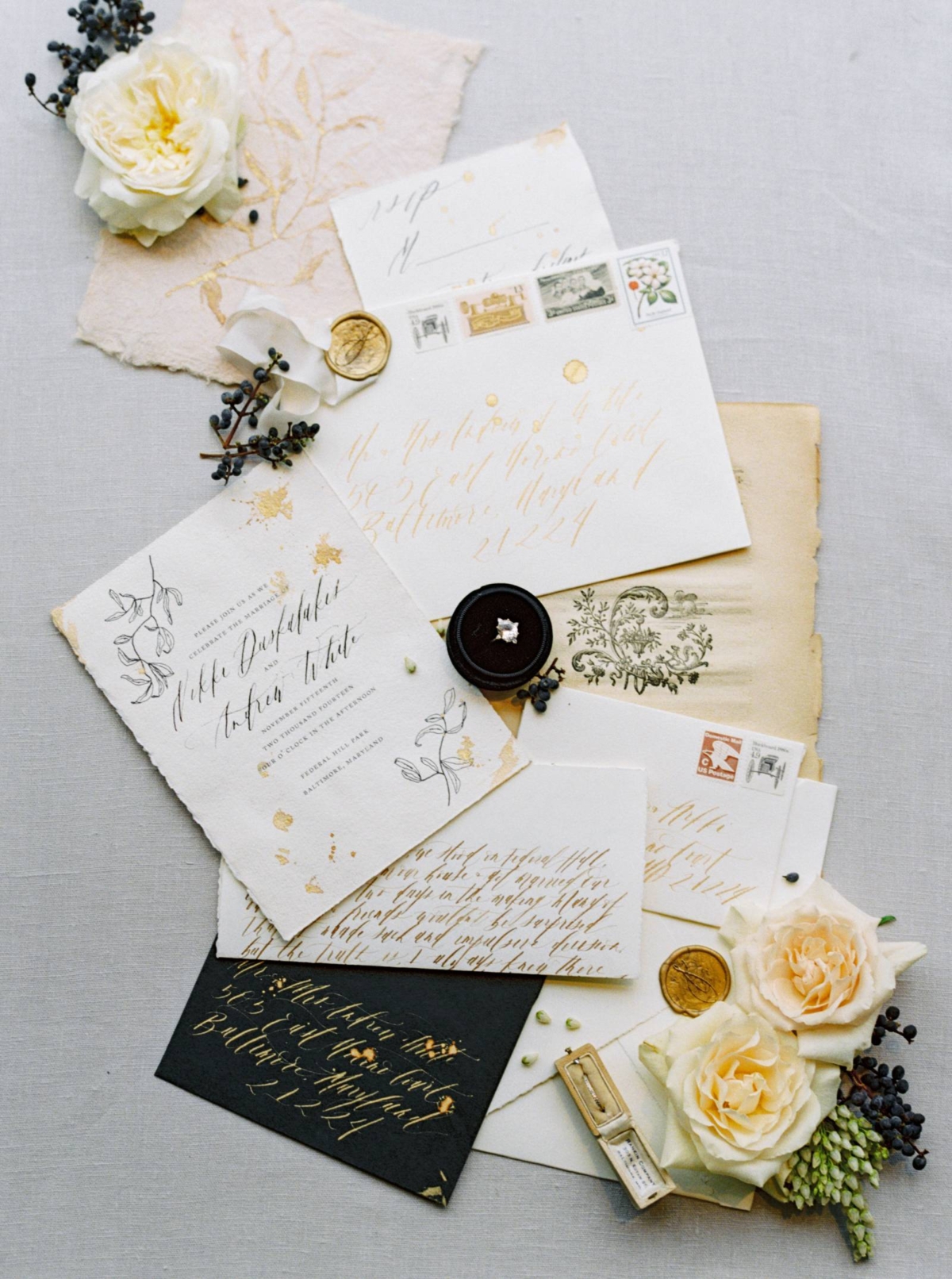 Intimate Anniversary Shoot with stunning paper details