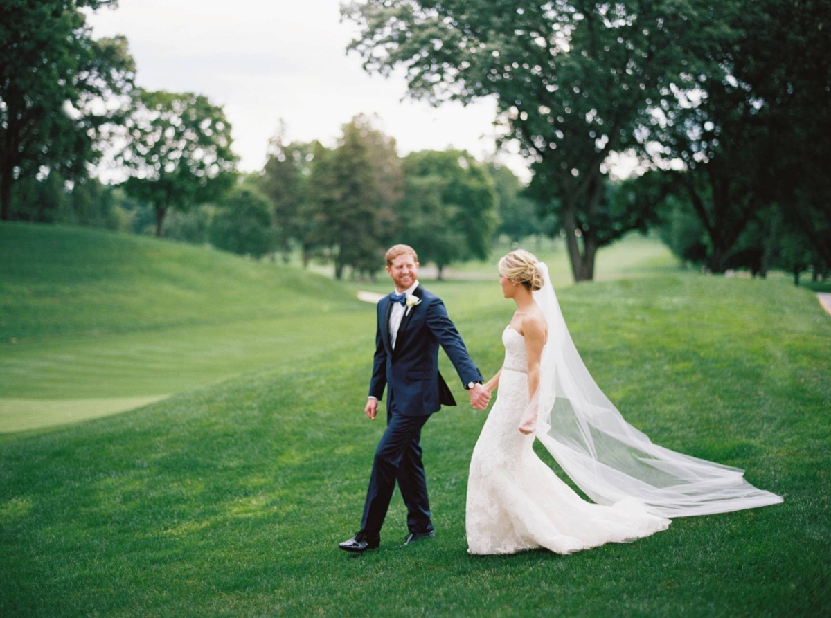 Summer Country club Wedding blending traditional elegance with modern touches