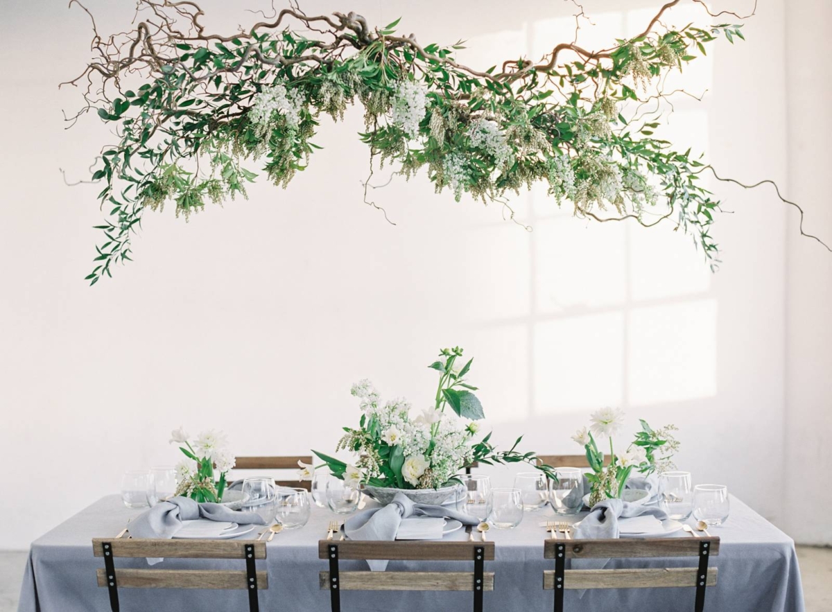 Garden romance meets modern style in this downtown Los Angeles wedding inspiration