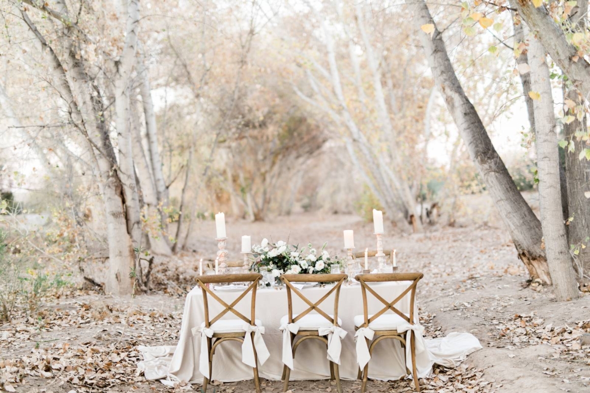 Modern neutral woodlands wedding Inspiration