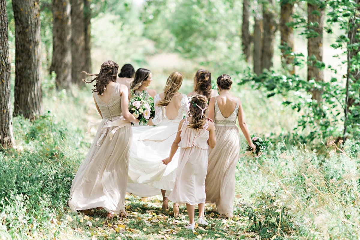 New Brunswick wedding with the most amazing flower wall