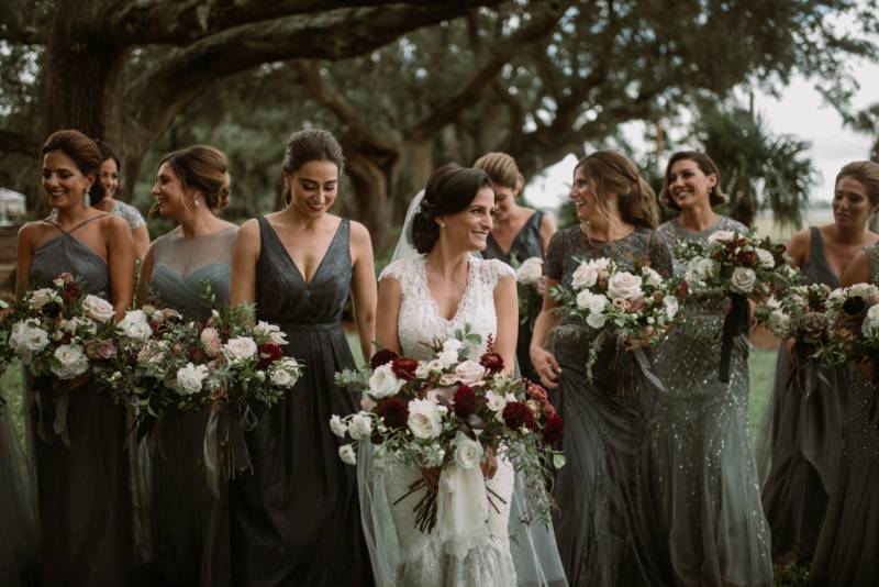 Romantic Charleston wedding with a moody vintage vibe