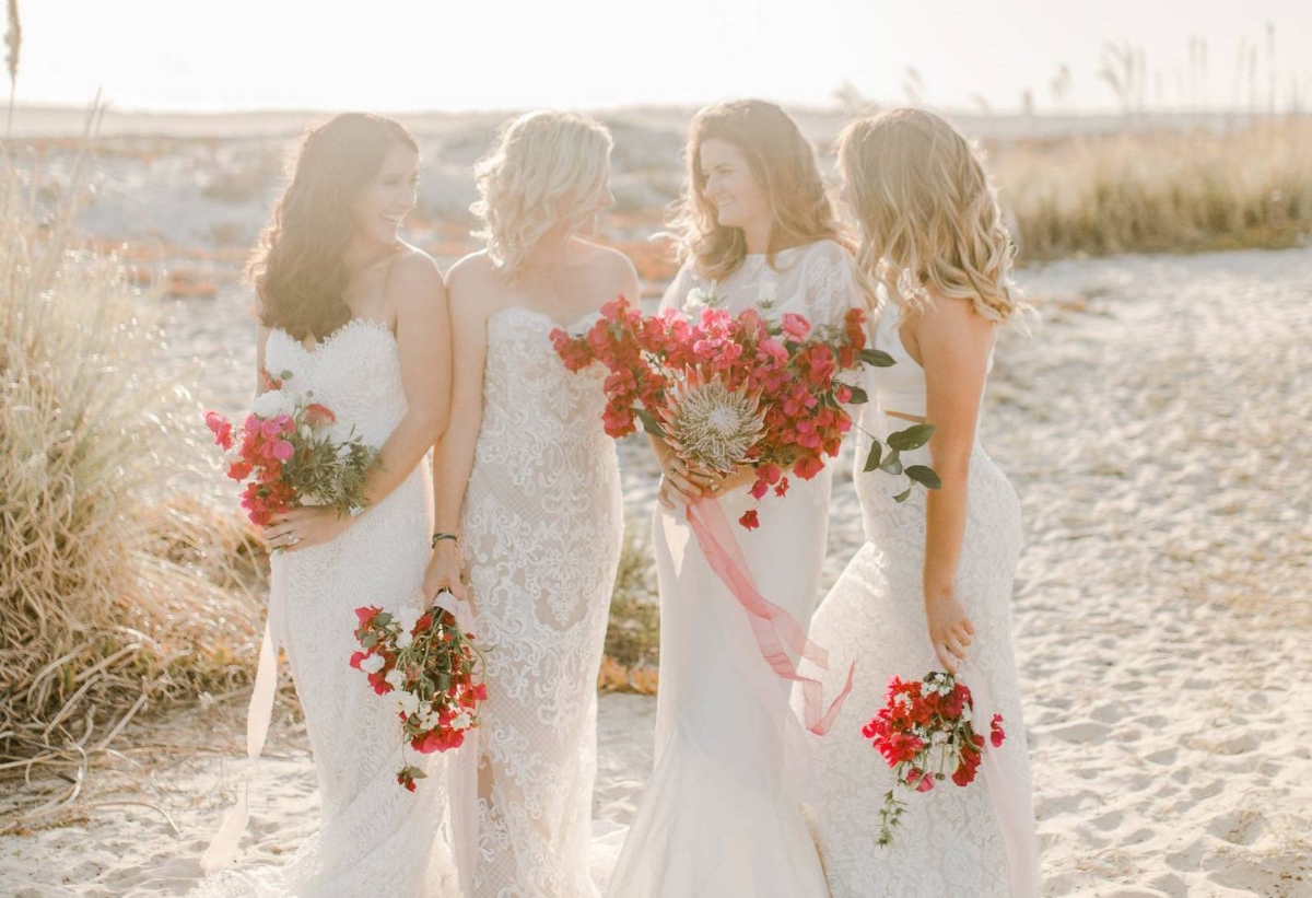 Relaxed Southern California bridesmaid’s beach shoot