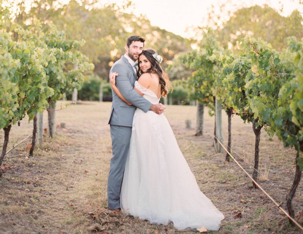 Western Australia Beach wedding with a winery reception