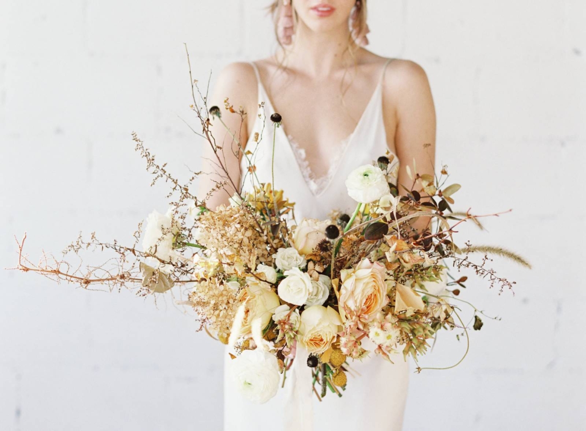 Contemporary & stylish wedding ideas in shades of the sunset