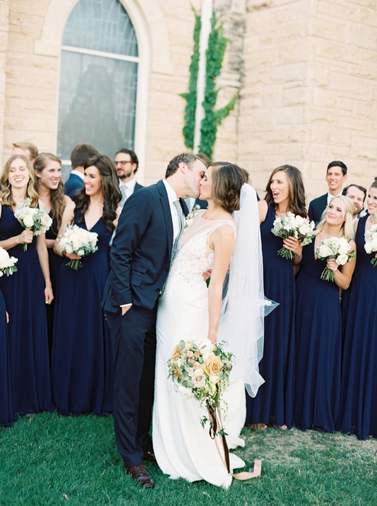 Destination wedding in the desert town of Marfa with a clean and modern aesthetic