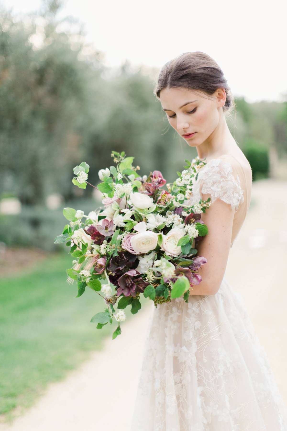 Charming wedding inspiration set amongst the rolling olive hills of Provence