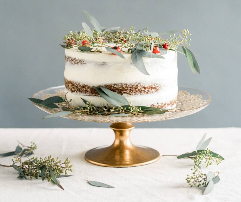 Naked Holiday cake three ways