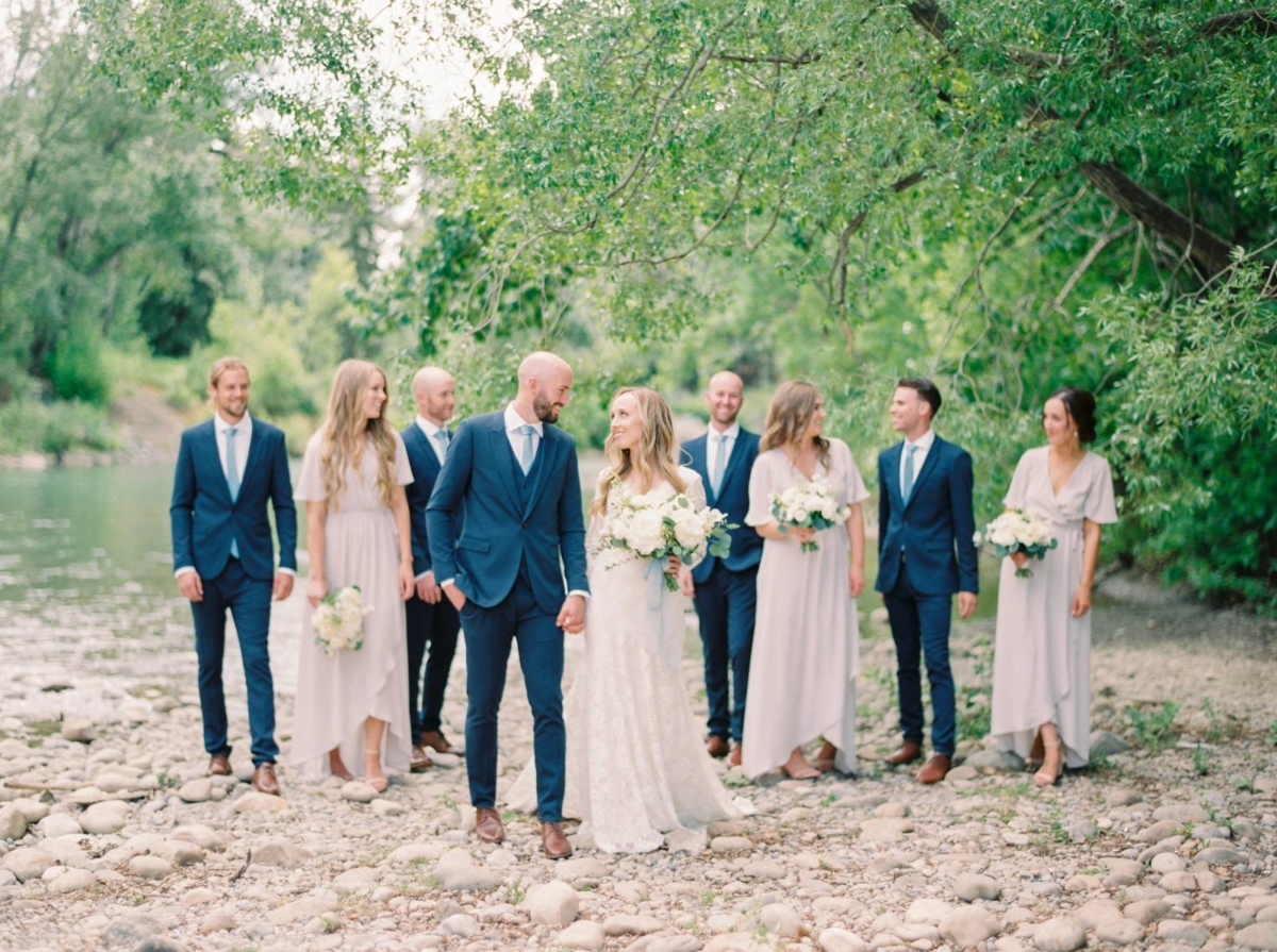 A Calgary tent wedding blending rural style with elegance