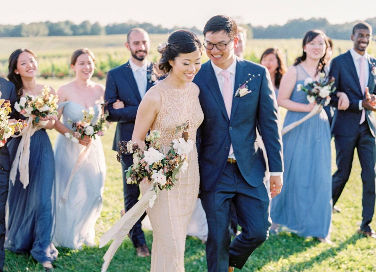 Organic details meets contemporary design in this Virginia wedding