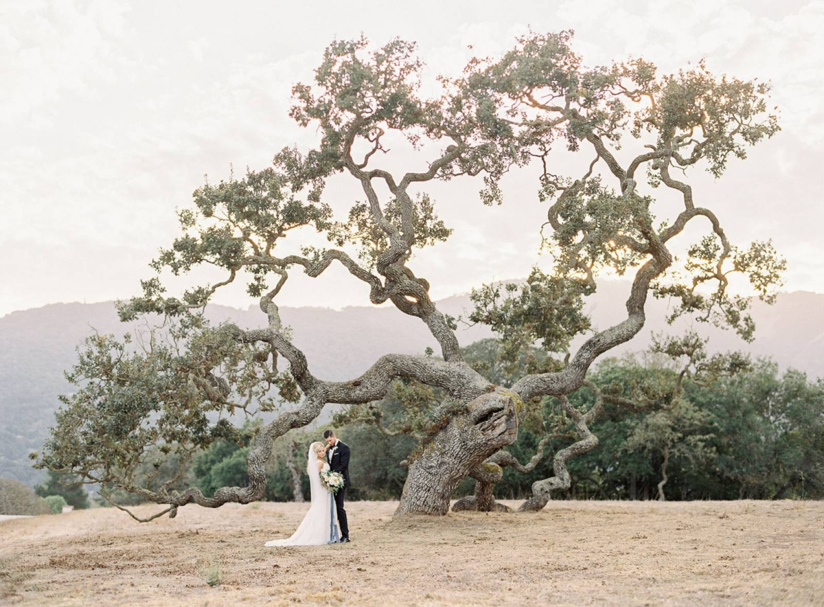 Elegant wedding in shades of blue at Holman Ranch