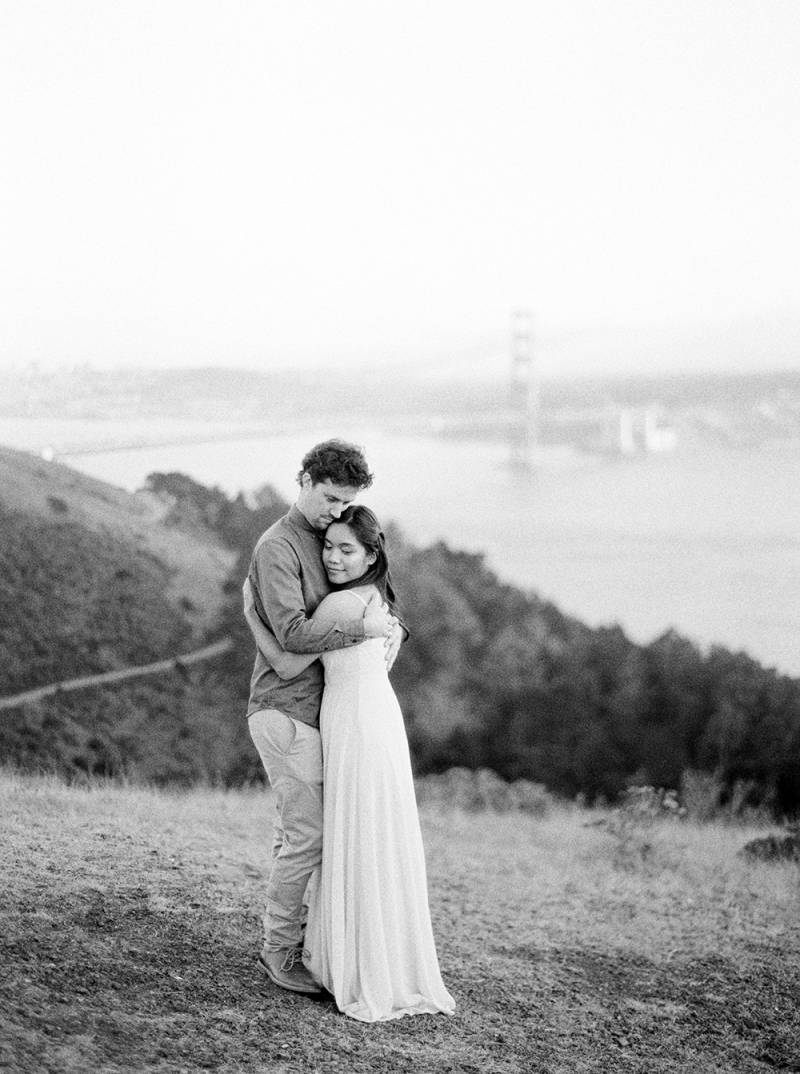 Engagement photos exploring some of San Francisco’s scenic spots