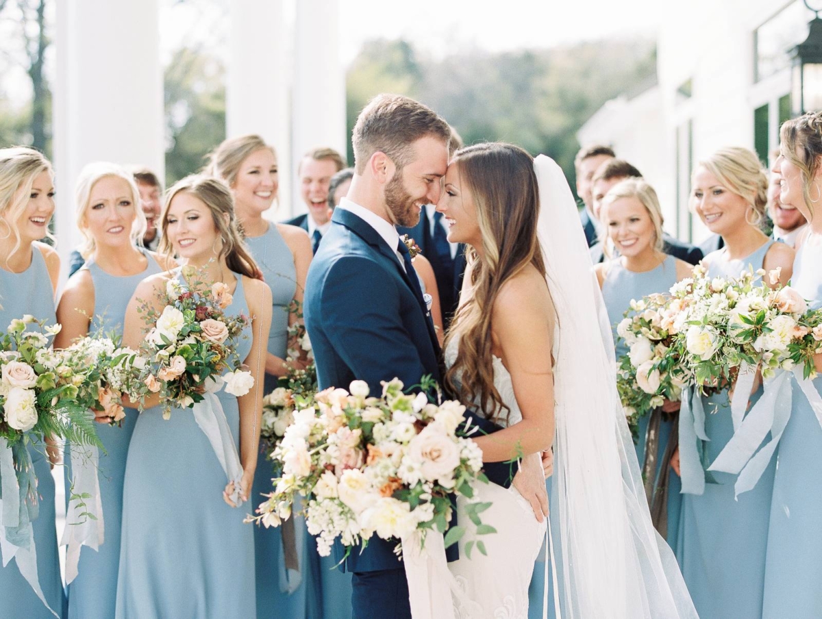 A Floral Filled Chapel Wedding With All The Puppy Love in Arkansas