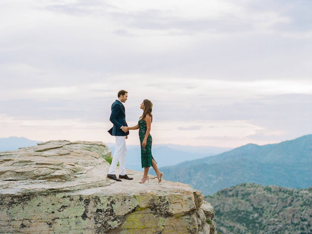 Stunning mountain engagement shoot at Mt Lemmon, Arizona