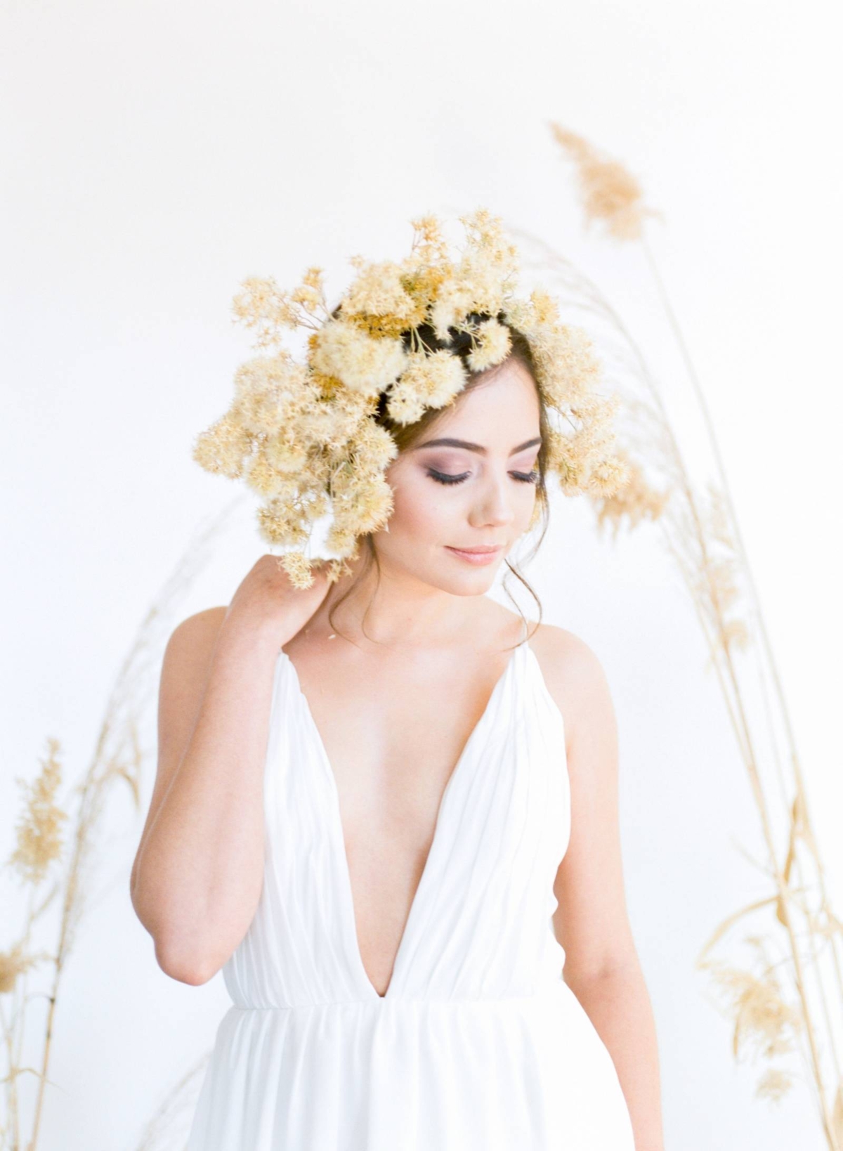 Whimsy meets femininity in this modern, minimalist bridal editorial