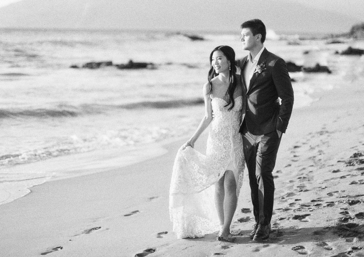 Garden wedding by the beach at the Andaz in Maui