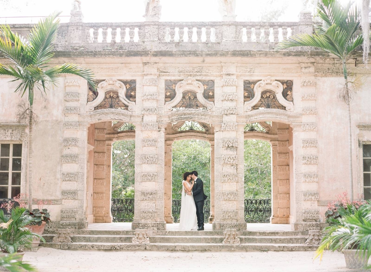 Old world meets modern day in this wedding Inspiration at Vizcaya Museum and Gardens