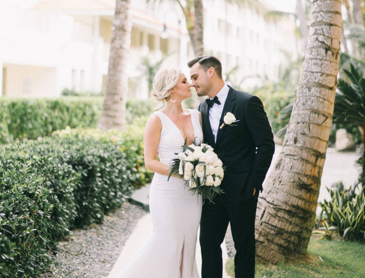 A destination wedding amongst the white sands & palm trees of the Dominican Republic