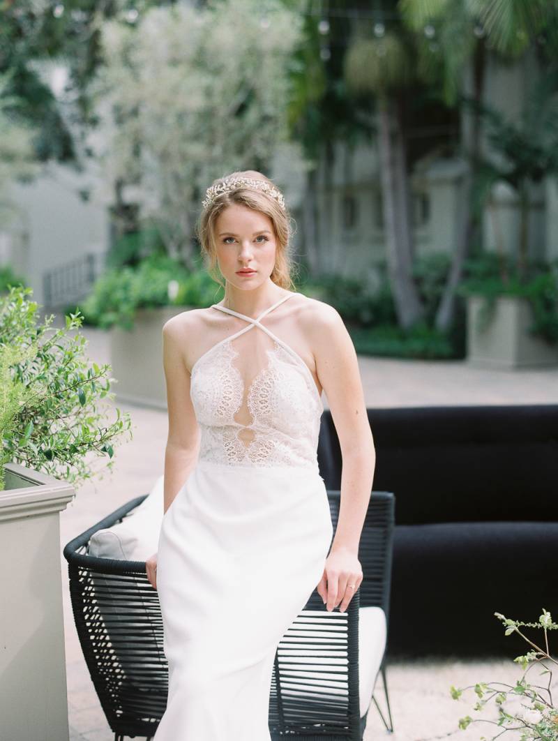 Classic bridal style at Vibiana in downtown LA