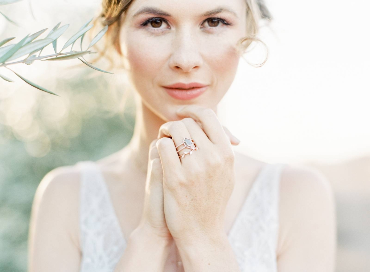 Romantic Bridal Portraits in a Southern California Olive Grove