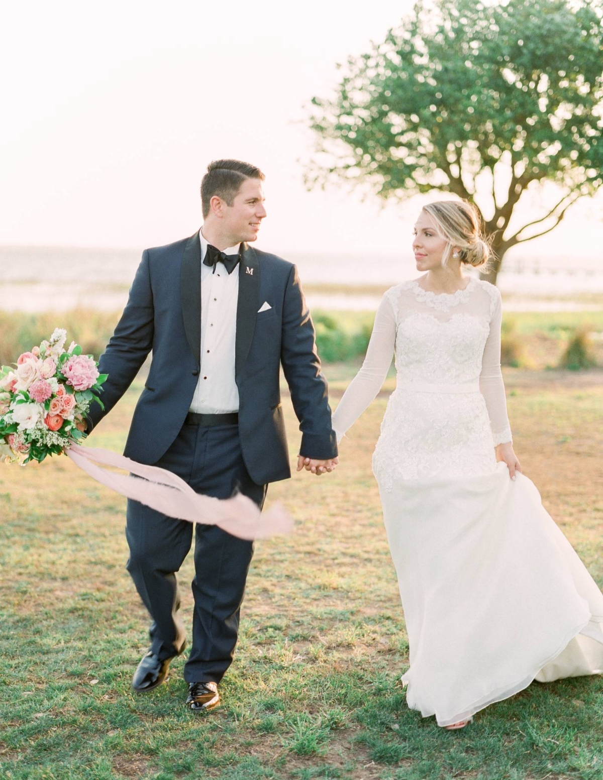 Black-tie garden party wedding in Charleston, South Carolina