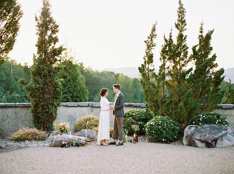 Vintage European elopement Inspiration in the Hills of Asheville