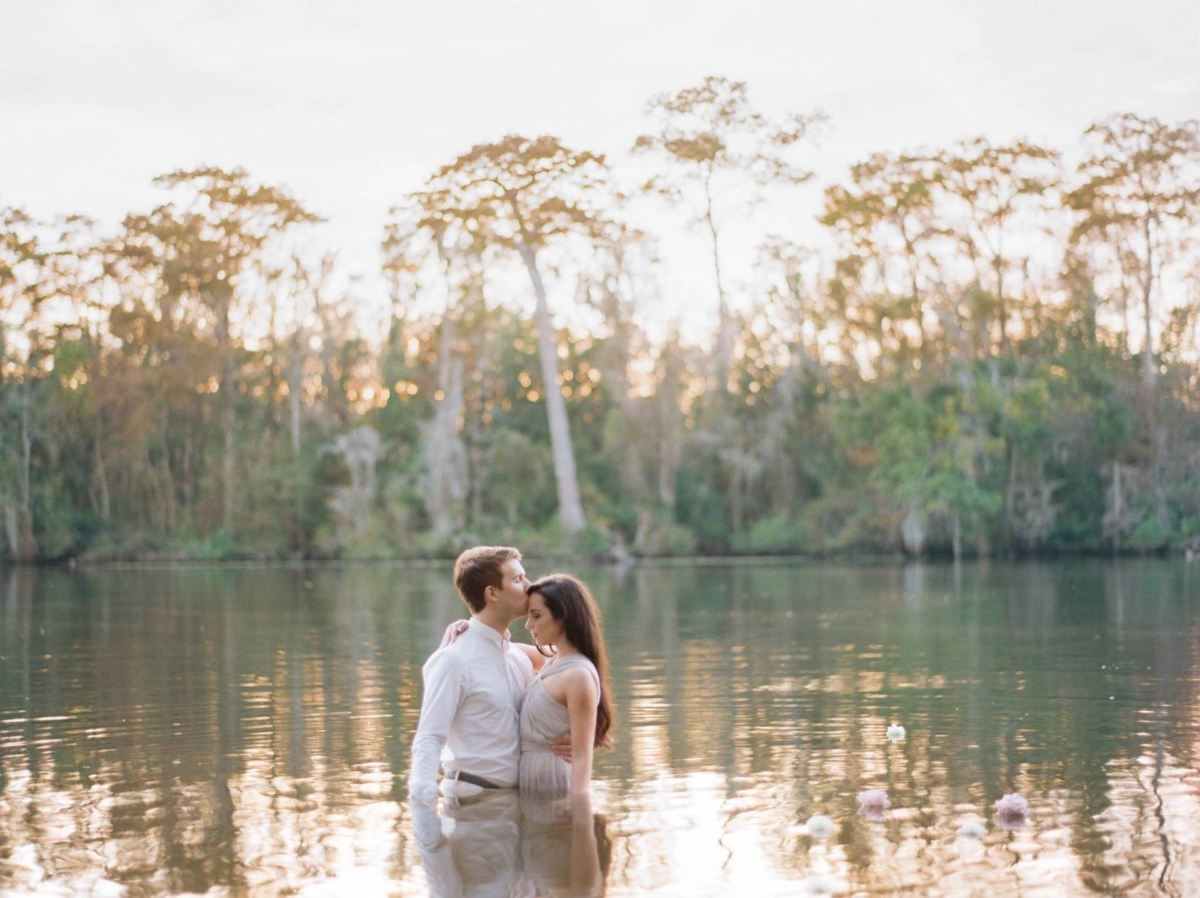 A pre-wedding shoot cruising the Southern Bayous of Louisiana