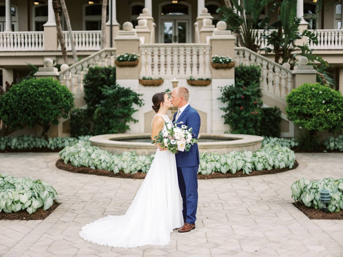 Elegant dusty lavender Country Club Wedding in Naples, Florida