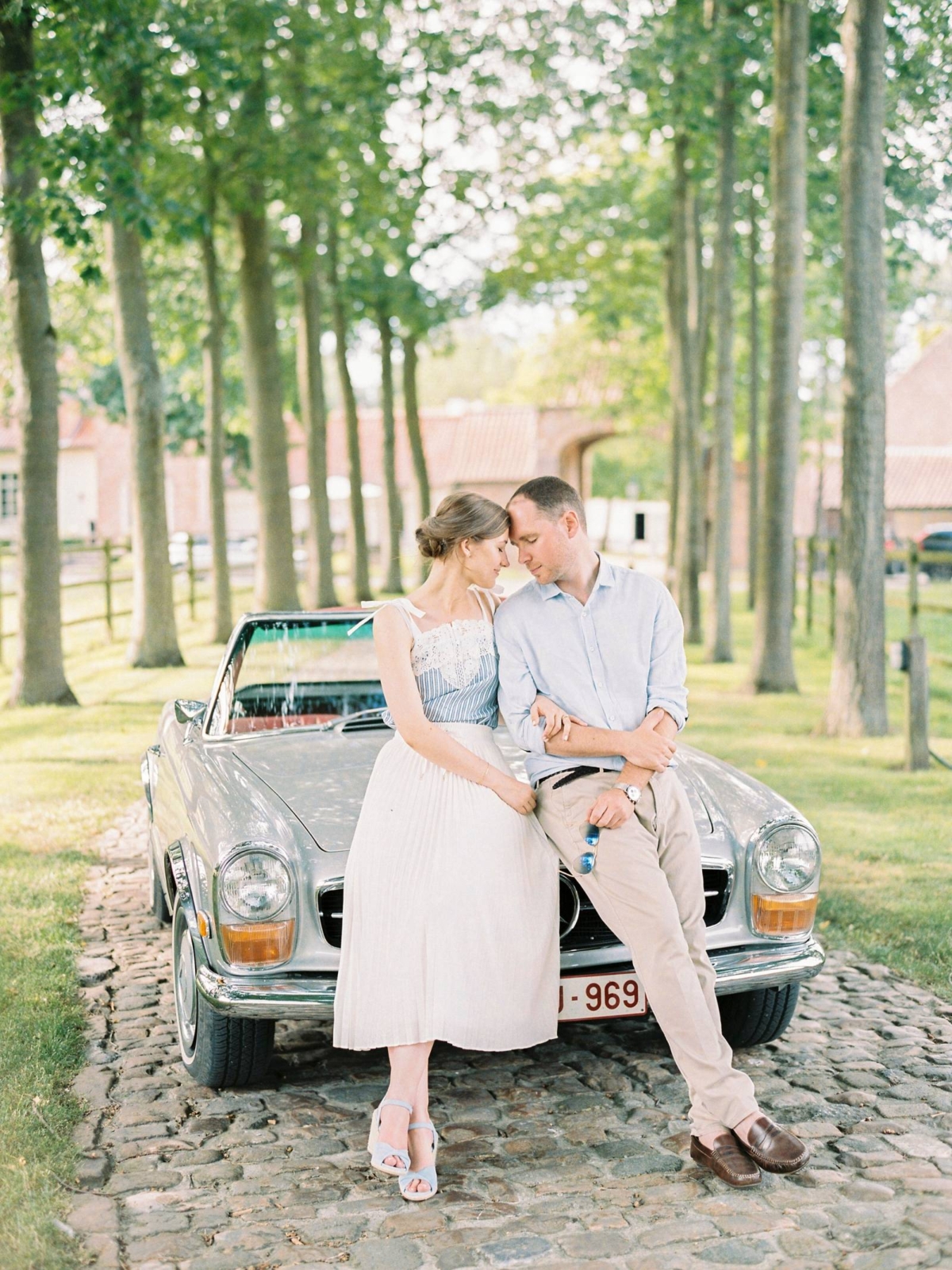 Gorgeous engagement Shoot in a medieval Belgian Monastery