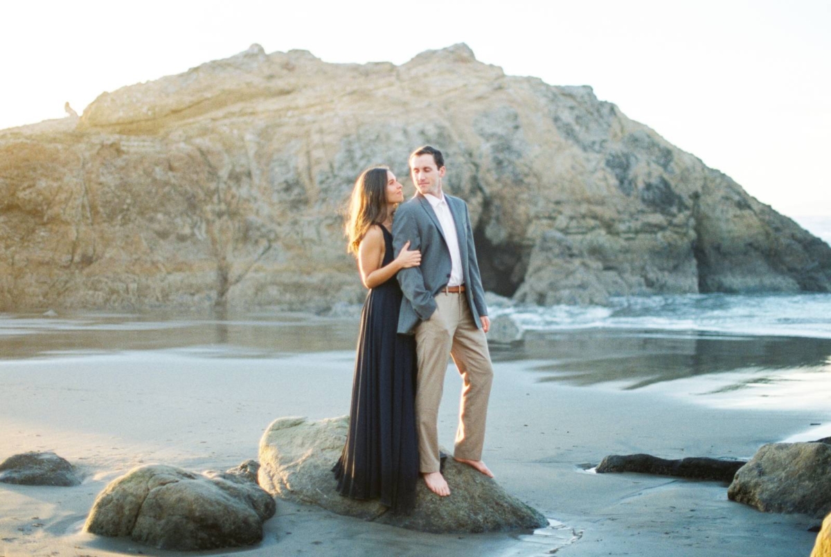 A stunning engagement session at San Francisco’s Sutro Baths