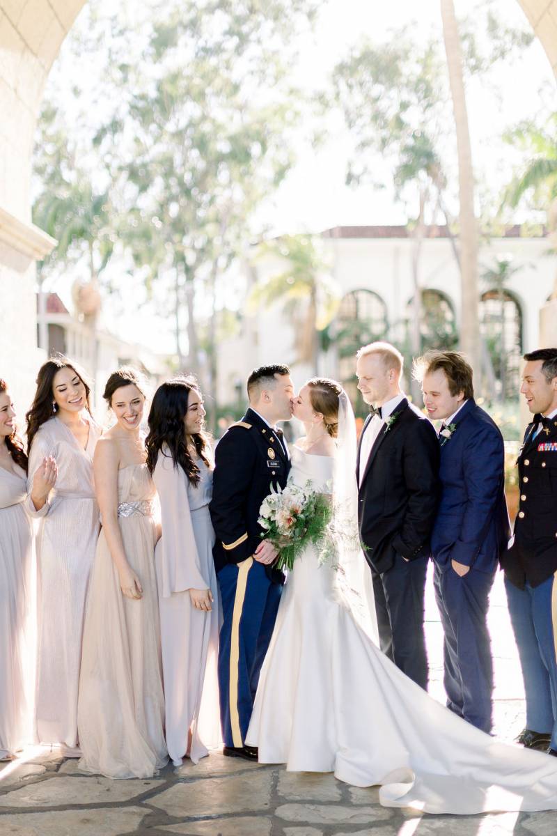 Court House wedding inspired by Santa Barbara’s Spanish heritage and coastal location