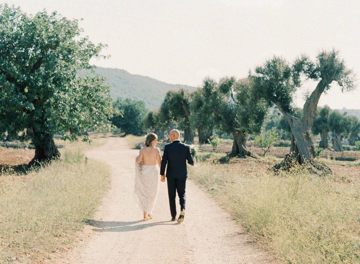 Stunning Puglia Italy Wedding in the Olive Groves