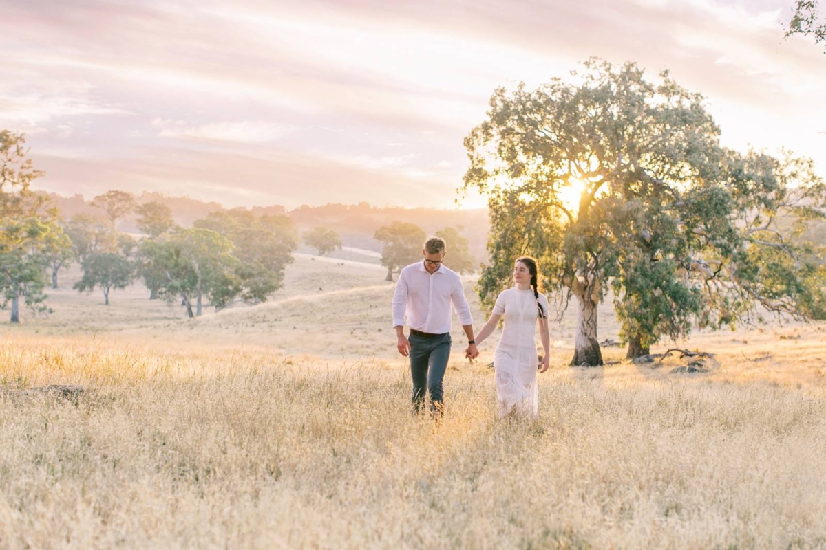 The sweetest surprise proposal in the golden fields of South Australia